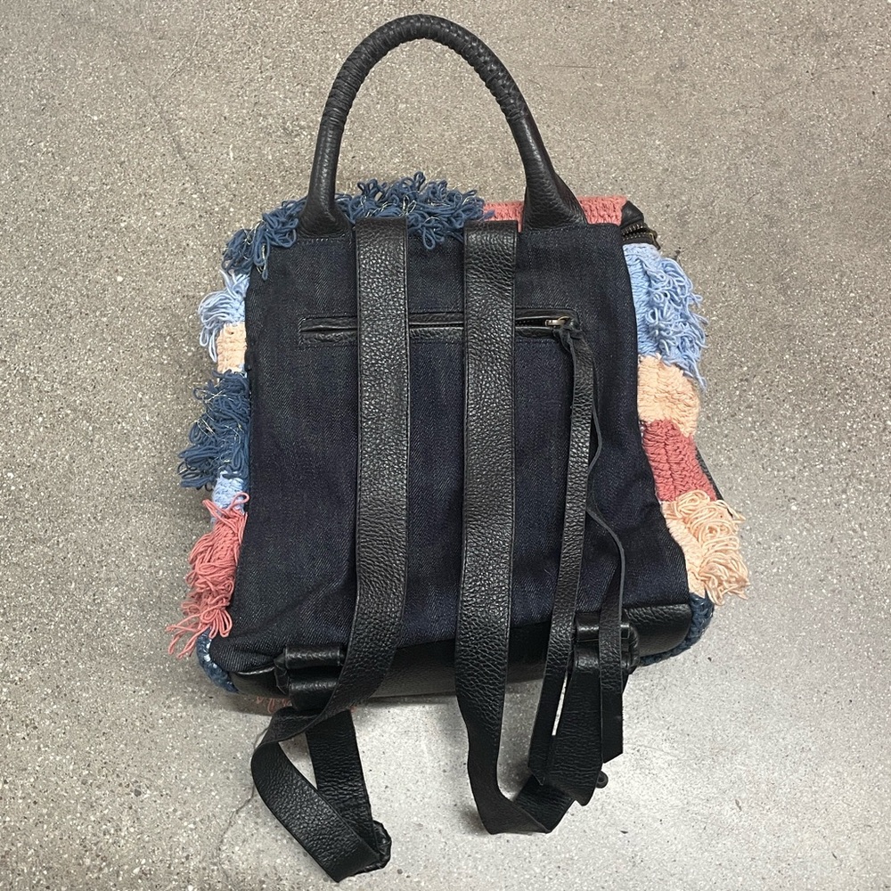 CLEOBELLA Multicolor Fringe Textured Backpack - Picture 4 of 15